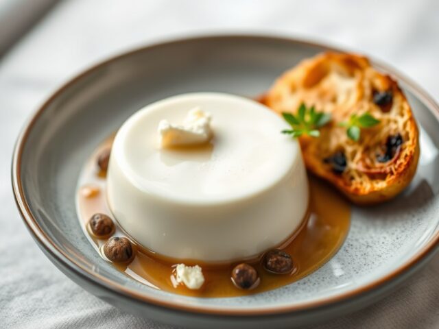 Hartige panna cotta met vijgensalade