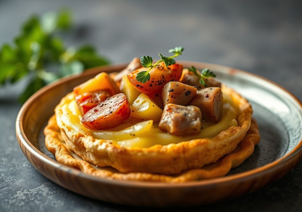 Hartige tartelettes, AI-gegenereerde illustratie