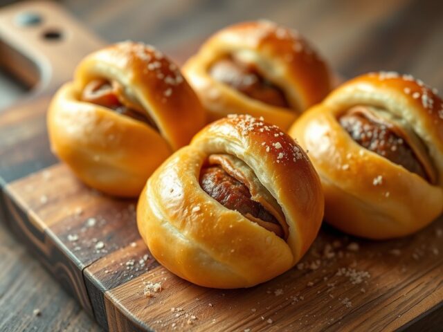 Hartige worstenbroodjes