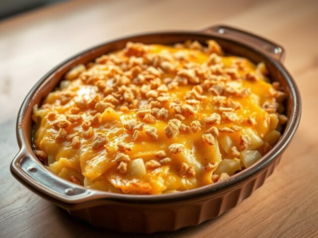Hashbrown potato schotel