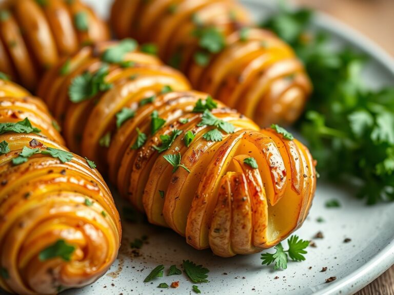 Hasselback aardappelen met warme specerijen