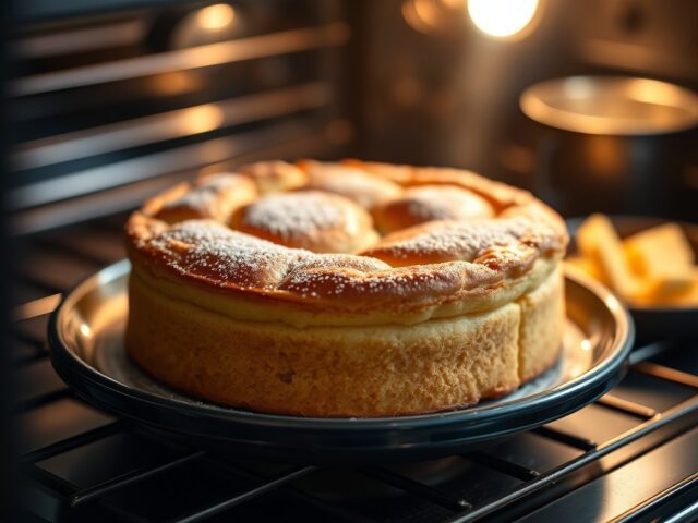 Havermoutkoek uit de oven — AI-gegenereerde illustratie