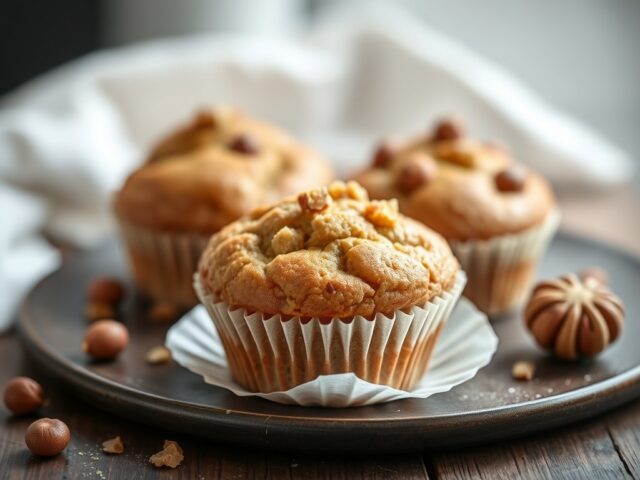 Havermoutmuffins — AI-gegenereerde illustratie