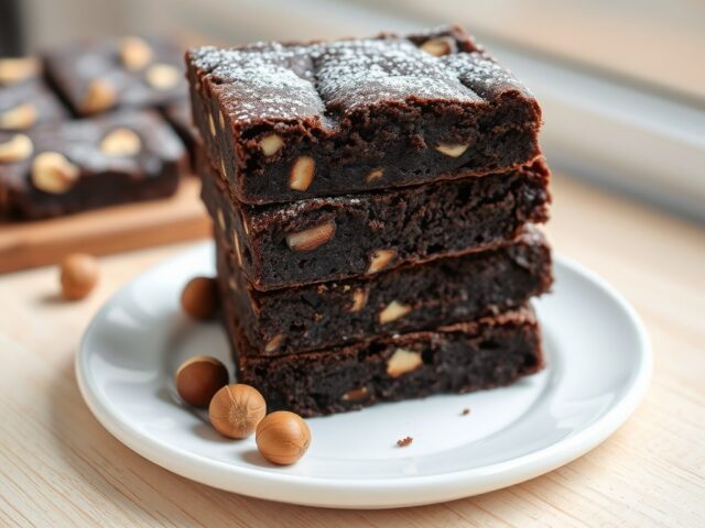 Hazelnoot-chocolade Brownies