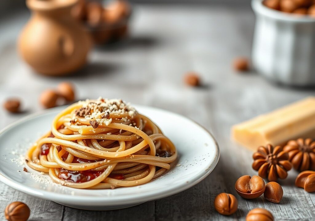 Hazelnootpasta — AI-gegenereerde illustratie