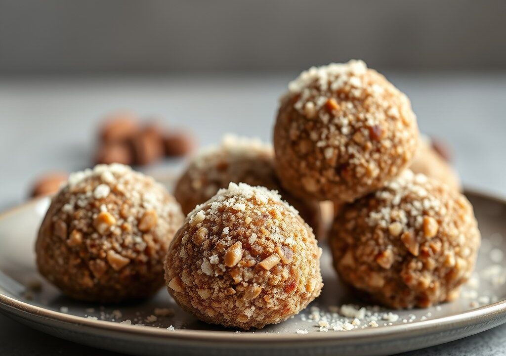 Hazelnoottruffels, AI-gegenereerde illustratie