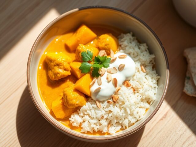 Heel snelle kipcurry