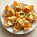 Heerlijke hapjes van brickdeeg met gorgonzola