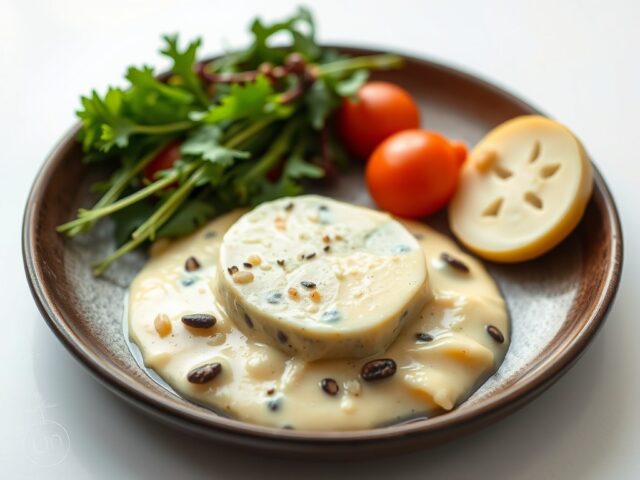 Heilbot met groente lavendel brunoise en (zieopm)