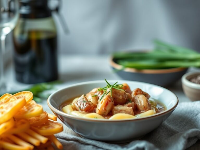 Heldere bouillon met cantharellen
