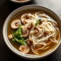 Heldere chinese soep met mihoen