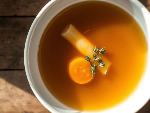 Heldere runderbouillon