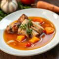 Heldere wildbouillon à la crème