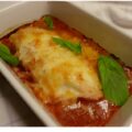 Hemels heerlijke Parmezaanse kip uit de oven.