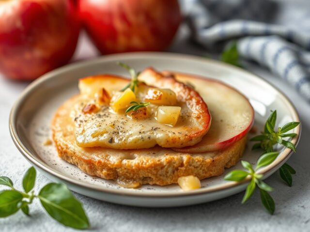 Hespengebraad met appels en peren