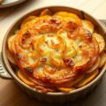Hete aardappelschotel