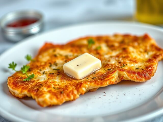 Holsteiner schnitzel — AI-gegenereerde illustratie