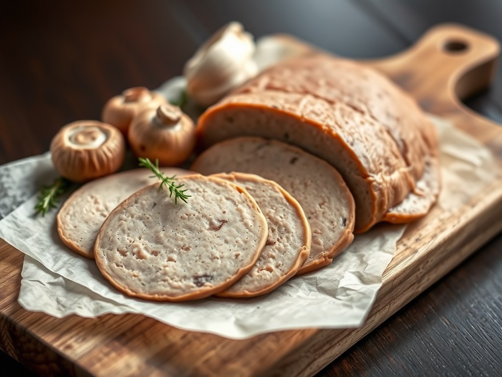 Home-made kalfspate, AI-gegenereerde illustratie