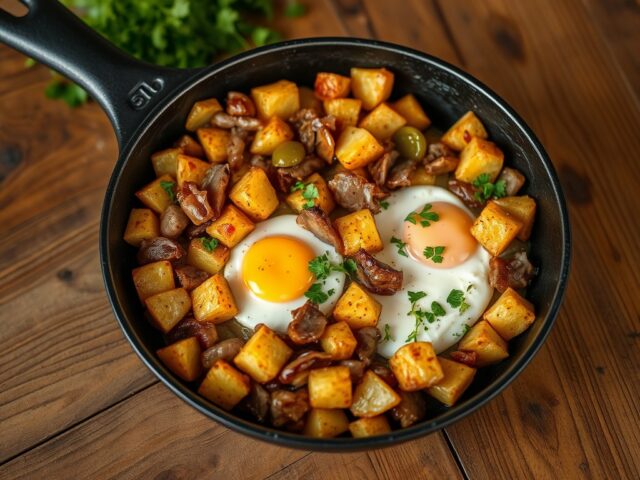 Hoppelpoppel: aardappel- vleespan