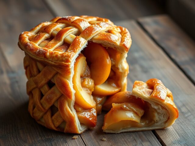 Huisgemaakte appeltaart van western cuisine