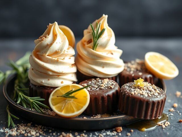 IJsbonbons met gember, rozemarijn