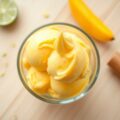 IJsje van mango-banaan