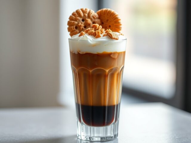 IJskoffie met amarettini