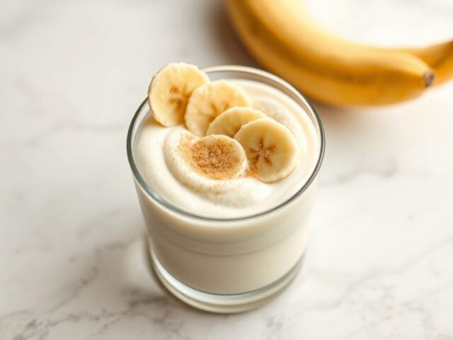 Ijsmousse met banaan