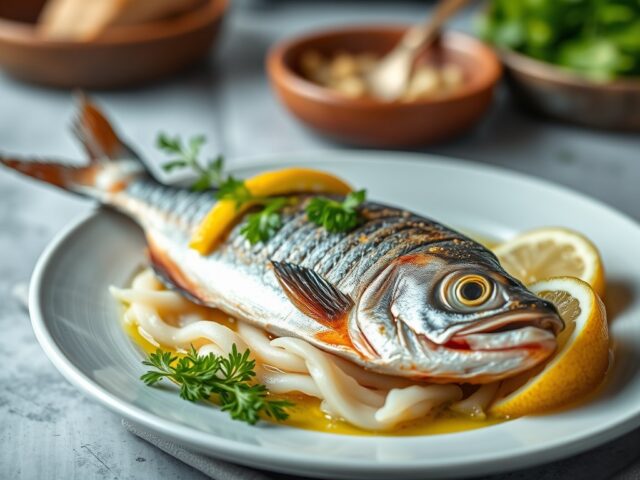 Ikan Smoor Djawa (makreel) — AI-gegenereerde illustratie