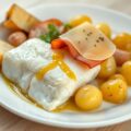 In karnemelk gepocheerde visfilet
