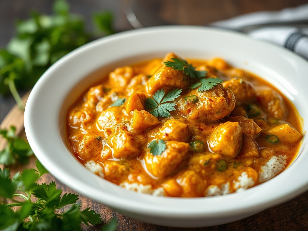 India curry, AI-gegenereerde illustratie