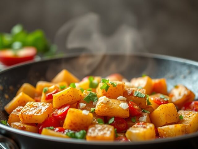 Indiase gebakken aardappelen — AI-gegenereerde illustratie