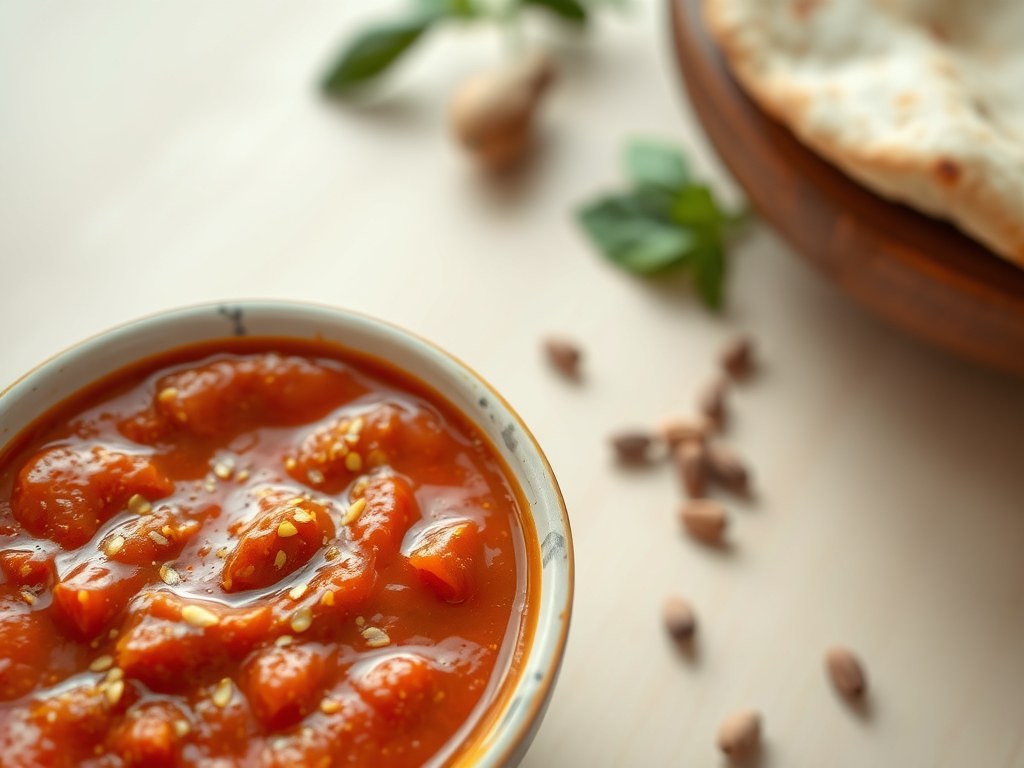 Indiase saus, AI-gegenereerde illustratie