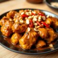 Indische kip met pindasaus