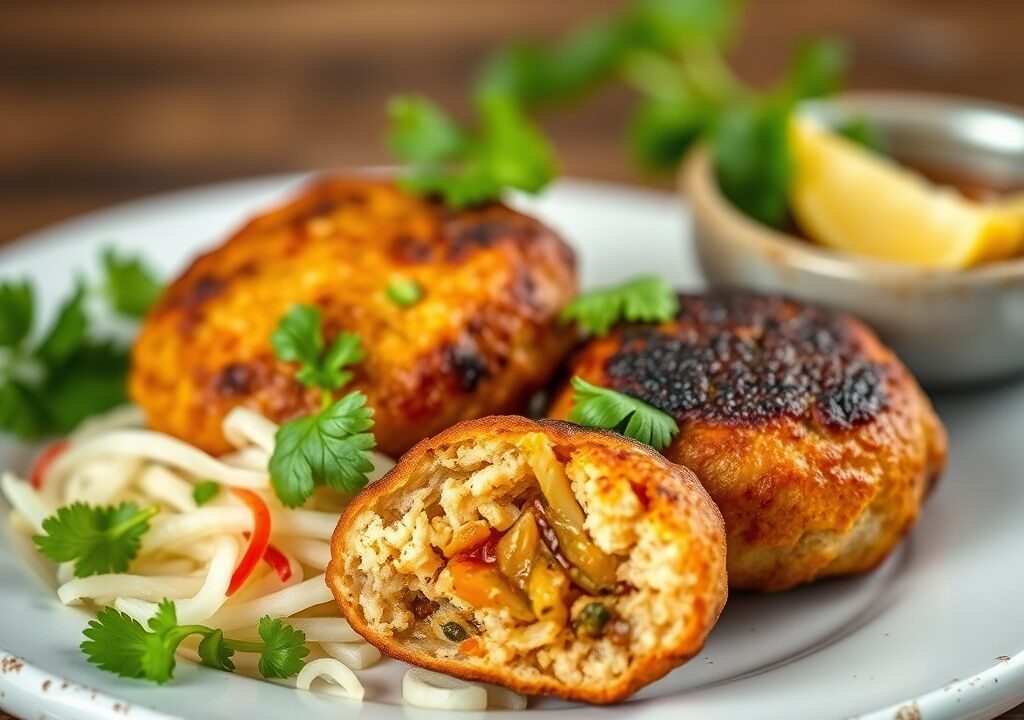 Indische kroketten, AI-gegenereerde illustratie