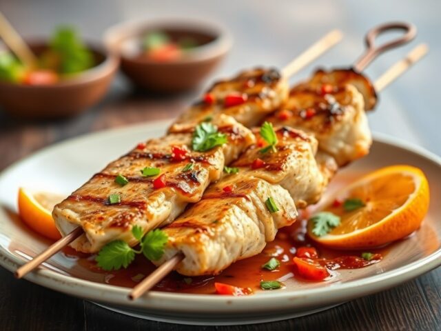 Indische makreelspiesjes