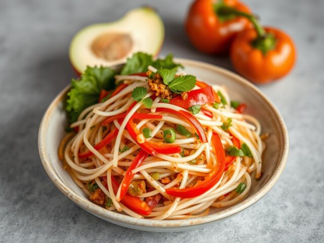 Indische salade — AI-gegenereerde illustratie