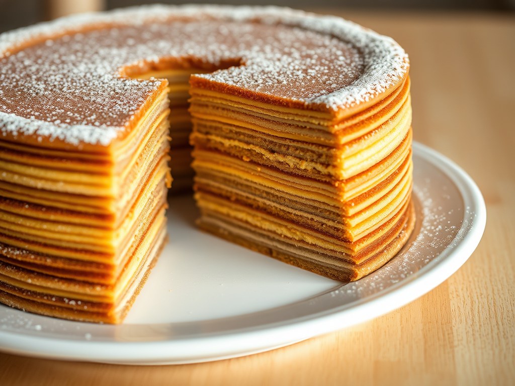 Indische spekkoek, AI-gegenereerde illustratie