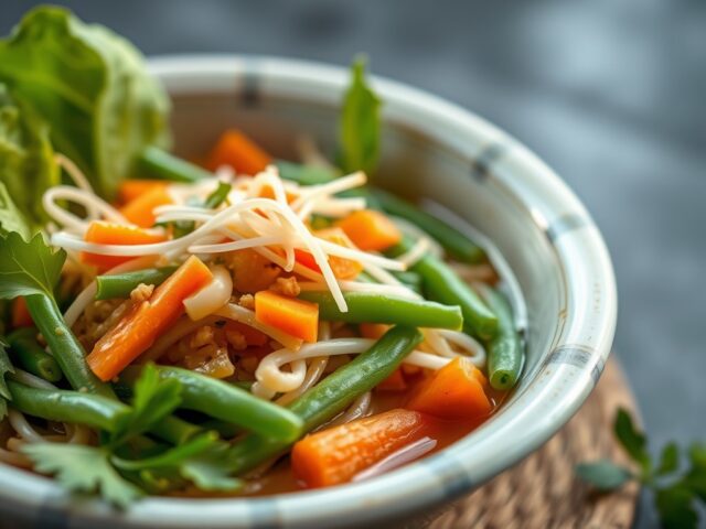 Indonesische Gado Gado — AI-gegenereerde illustratie