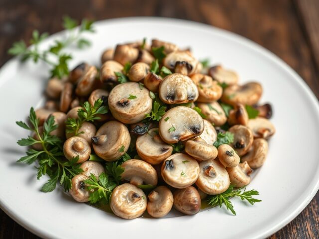 Insalata di Funghi ( salade van paddestoelen )