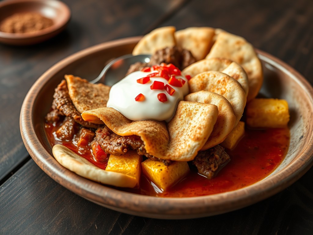 Iskender kebab, AI-gegenereerde illustratie