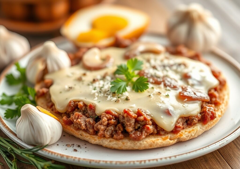 Italiaans gehaktbrood, AI-gegenereerde illustratie