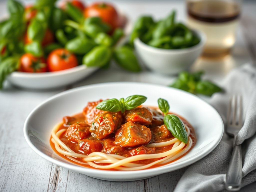 Italiaans stoofvlees, AI-gegenereerde illustratie