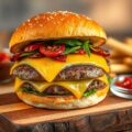 Italiaanse cheese burger alà Liske