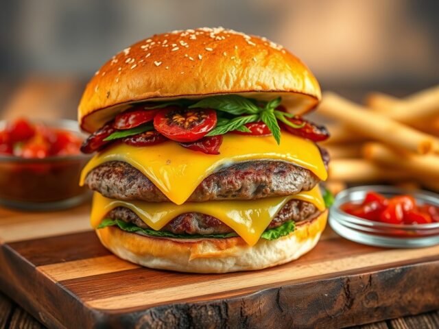 Italiaanse cheese burger alà Liske
