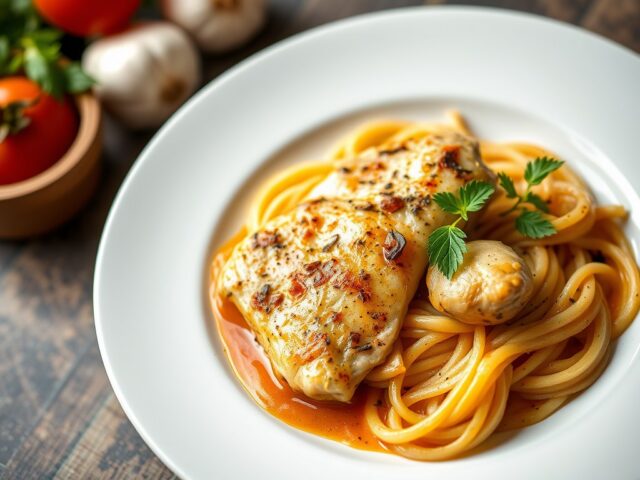 Italiaanse Kip Hapjes — AI-gegenereerde illustratie