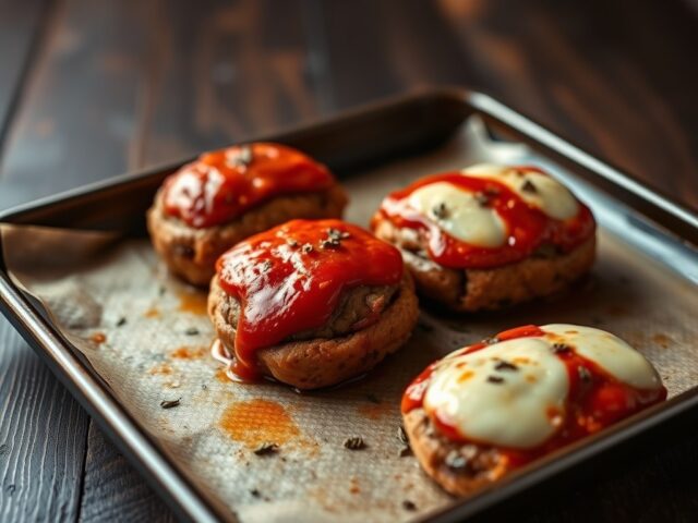 Italiaanse mini gehaktbroodjes uit de oven