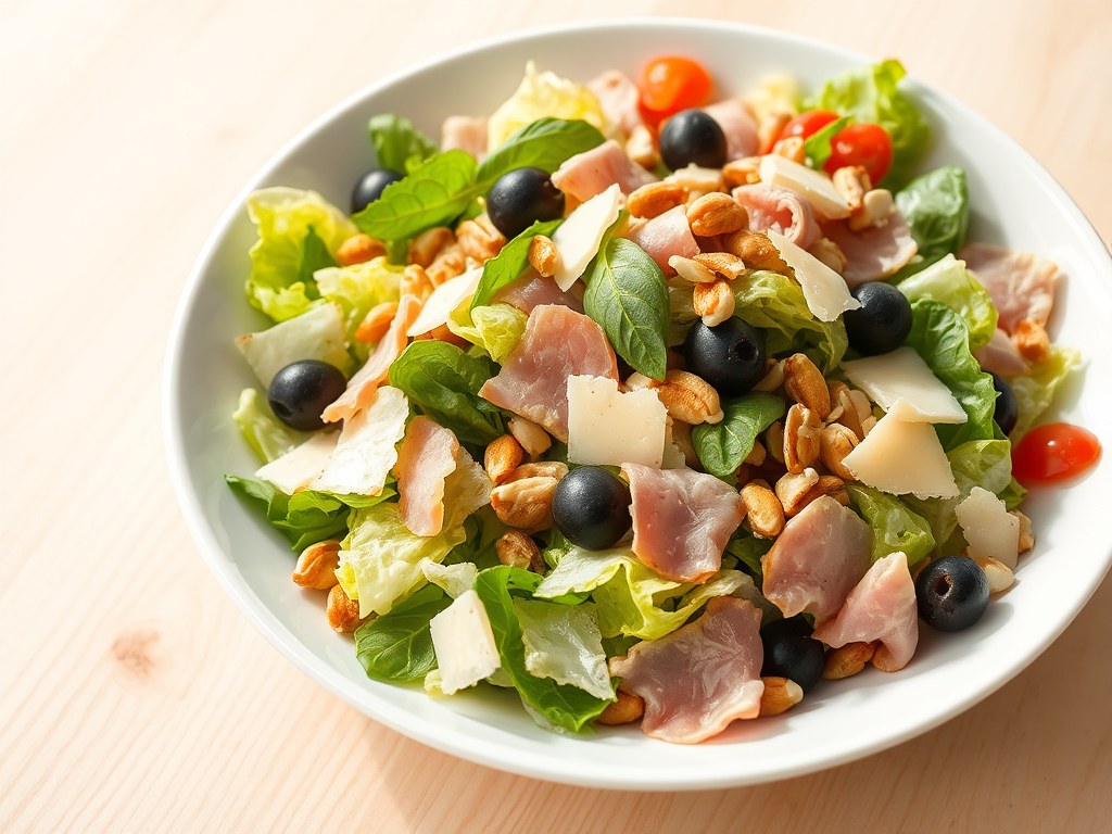 Italiaanse salade, AI-gegenereerde illustratie