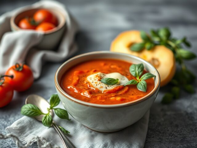 Italiaanse tomatenroomsoep