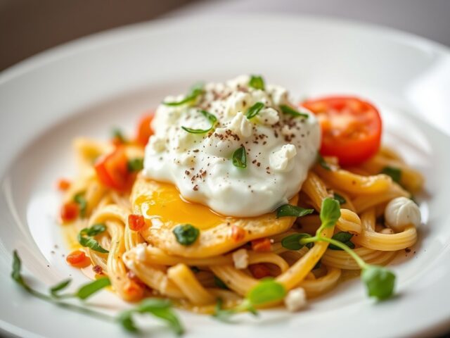 Italiaanse vegetarische schotel — AI-gegenereerde illustratie